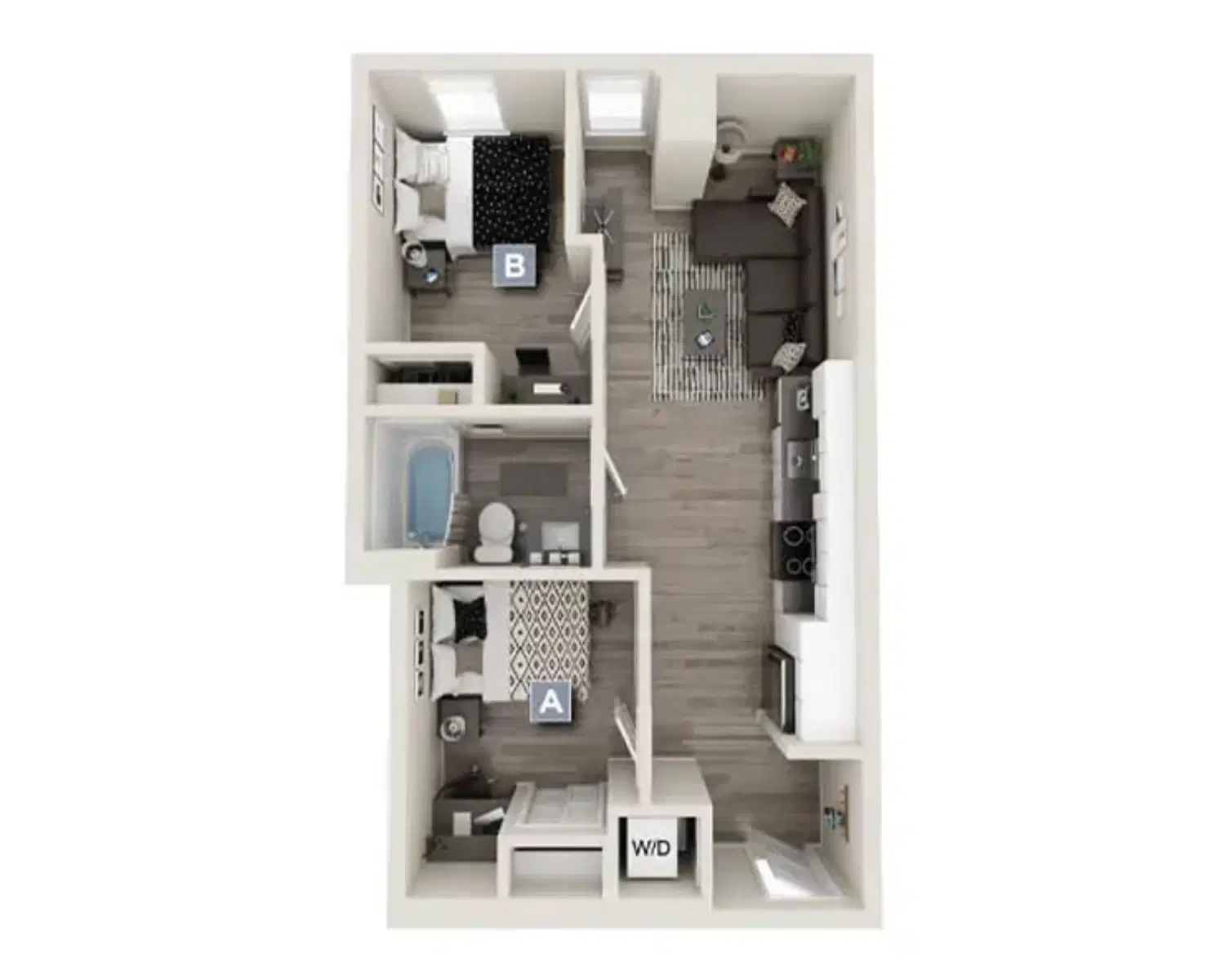 The Standard at Seattle, Seattle – Room in 2 Bedroom 1 Bathroom | B9