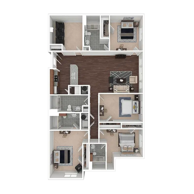 Villas on 26th, Austin – Room in 4 Bedroom 4 Bathroom | 4x4M