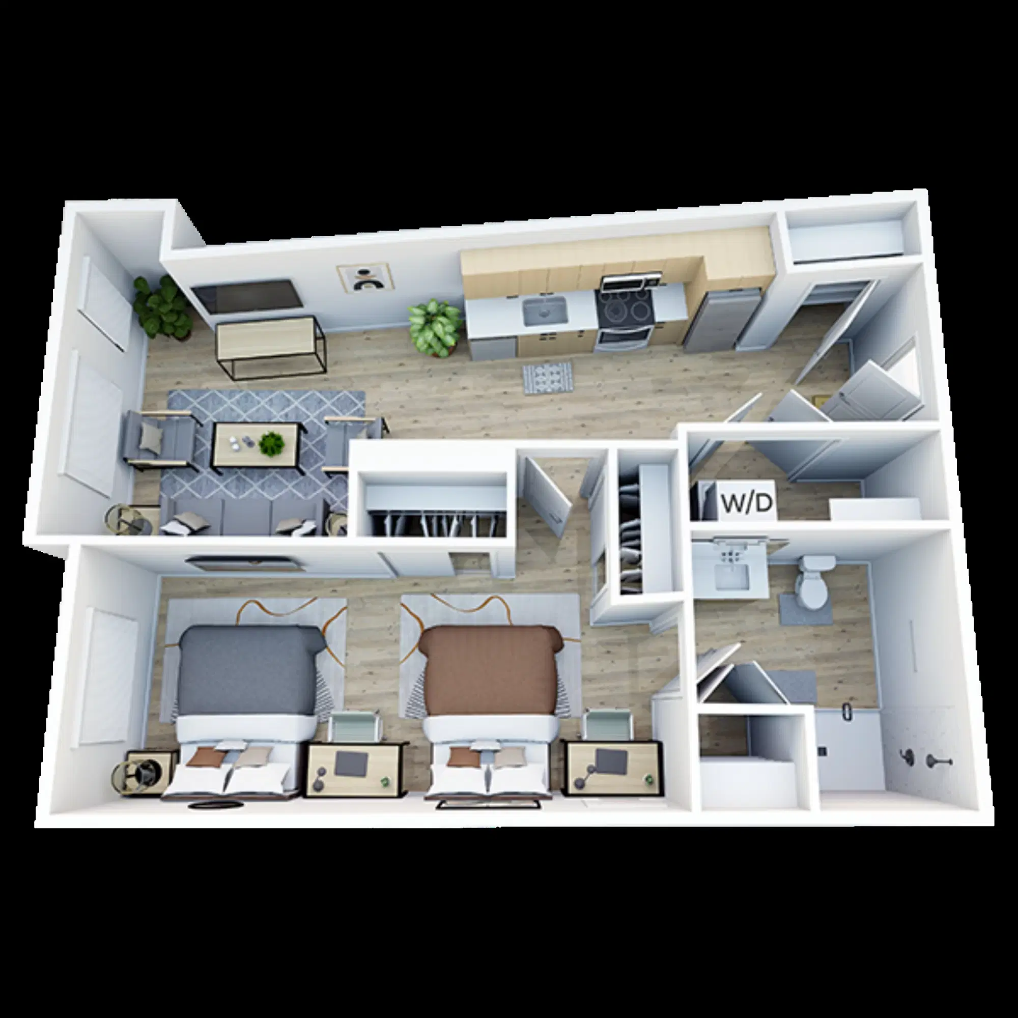 Trailside Student Living, Seattle – 1 Bedroom 1 Bathroom | A8