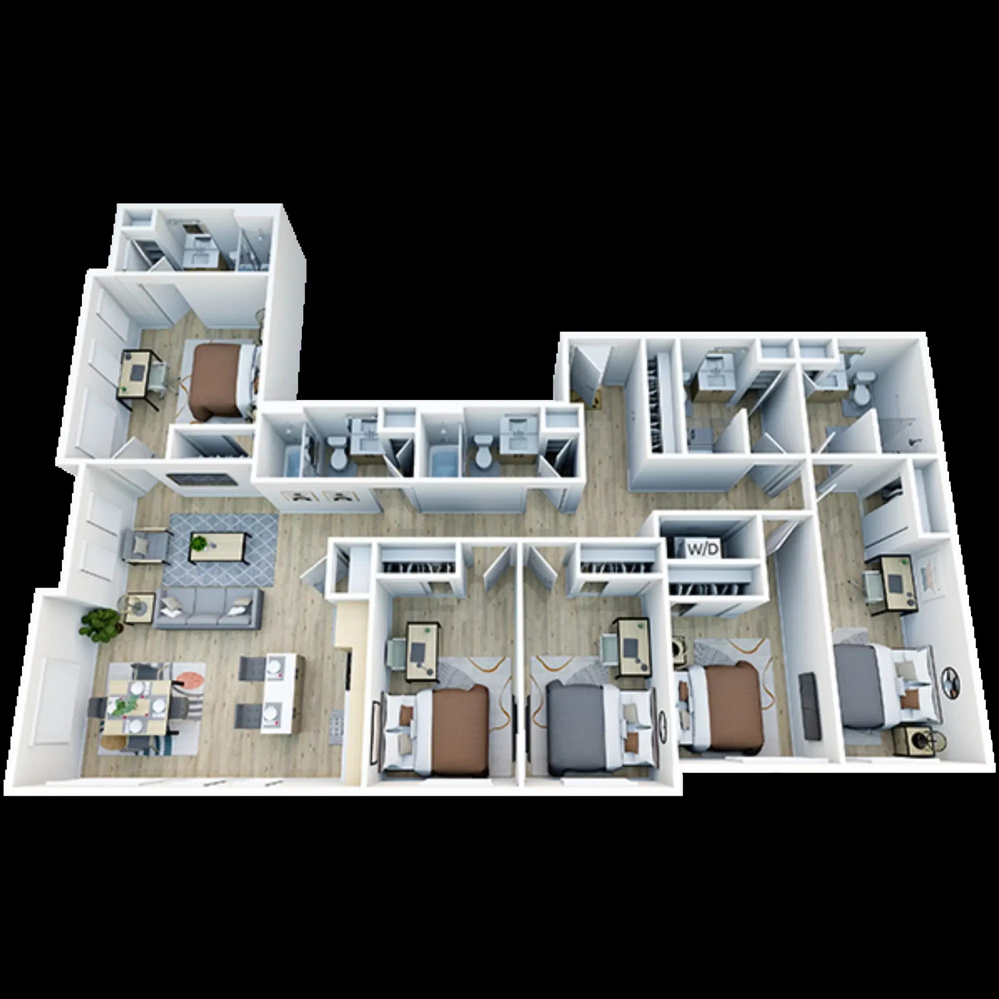 Trailside Student Living, Seattle – Room in 5 Bedroom 5 Bathroom | E5