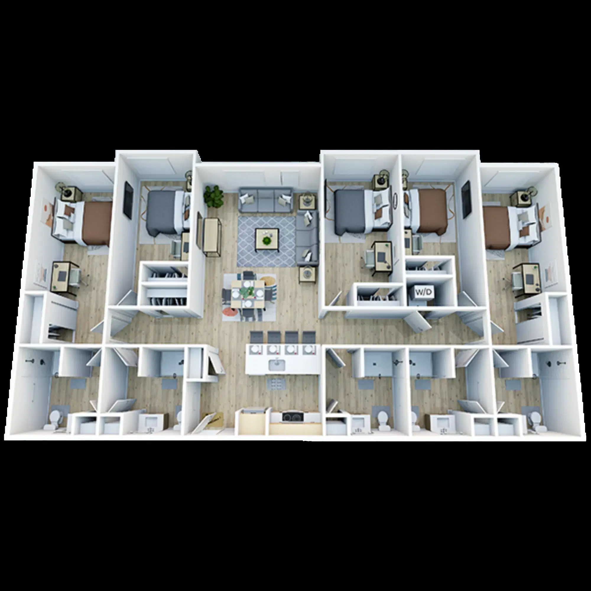 Trailside Student Living, Seattle – Room in 5 Bedroom 5 Bathroom | E3