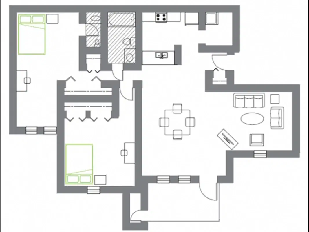 Woodland Mews, Ann Arbor – Room in 2 Bedroom 1.5 Bathroom | D 3rd floor-wm211f31