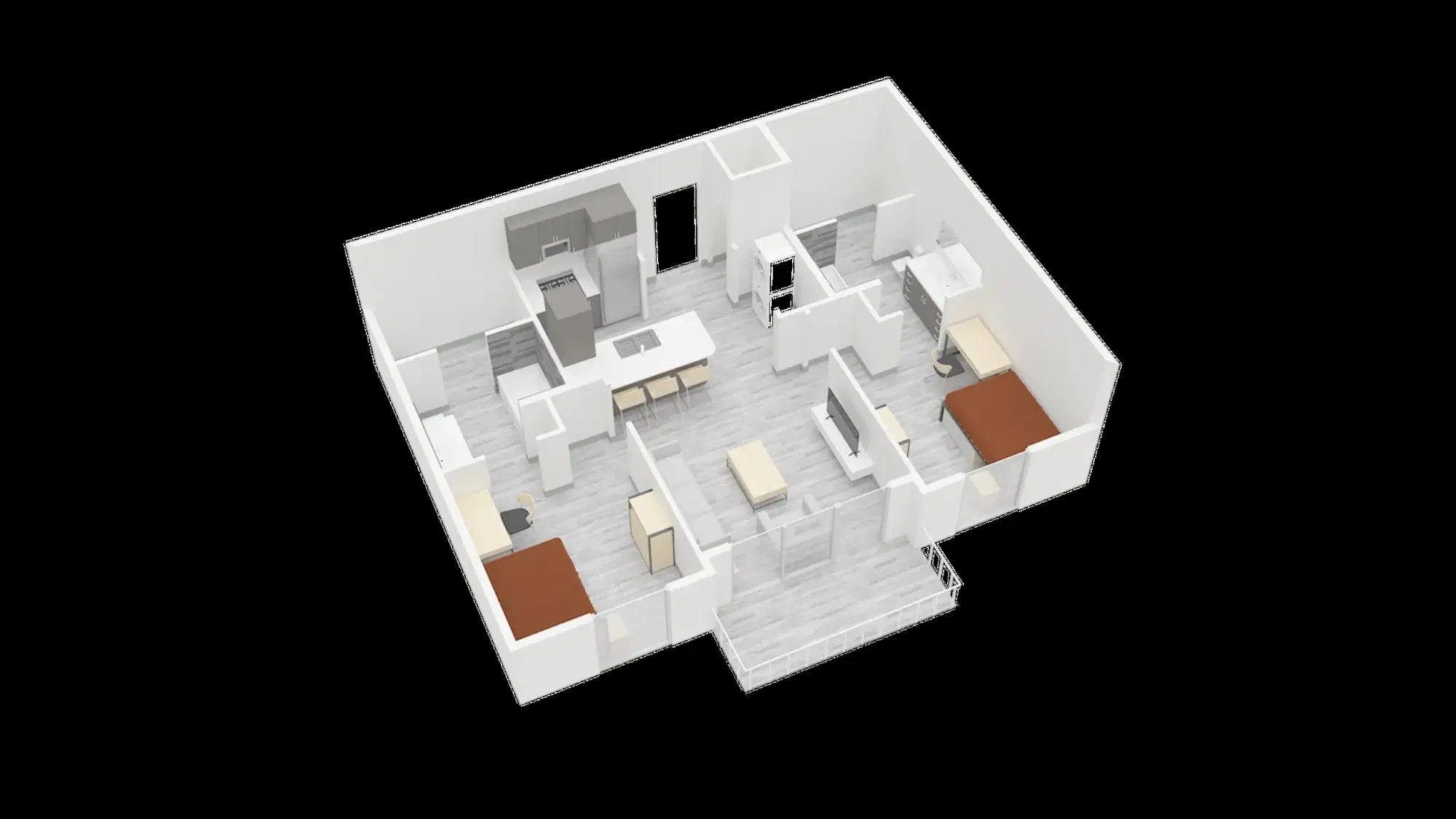 The View On The Square, San Marcos – Room in 2 Bedroom 2 Bathroom | B1 Premium