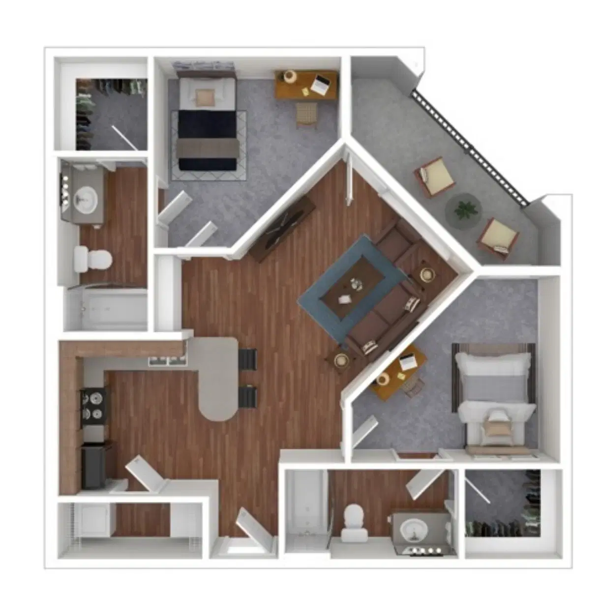 Maverick Place, Arlington – 2 Bedroom 2 Bathroom
