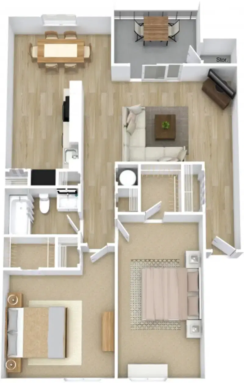 Osprey Pointe, St Petersburg – 2 Bed 1 Bath