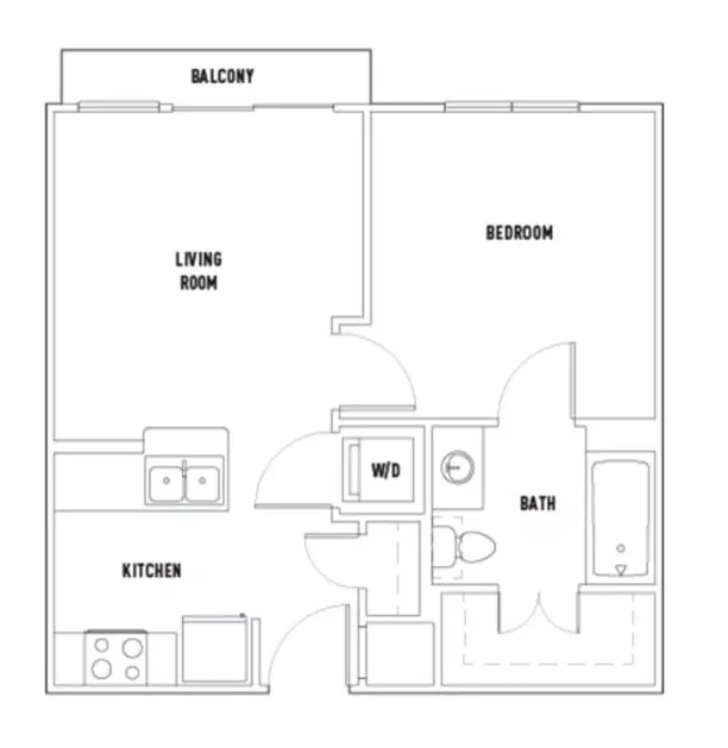 The Block, Austin – Rio: 1 Bed - 1 Bath A Premium Smart