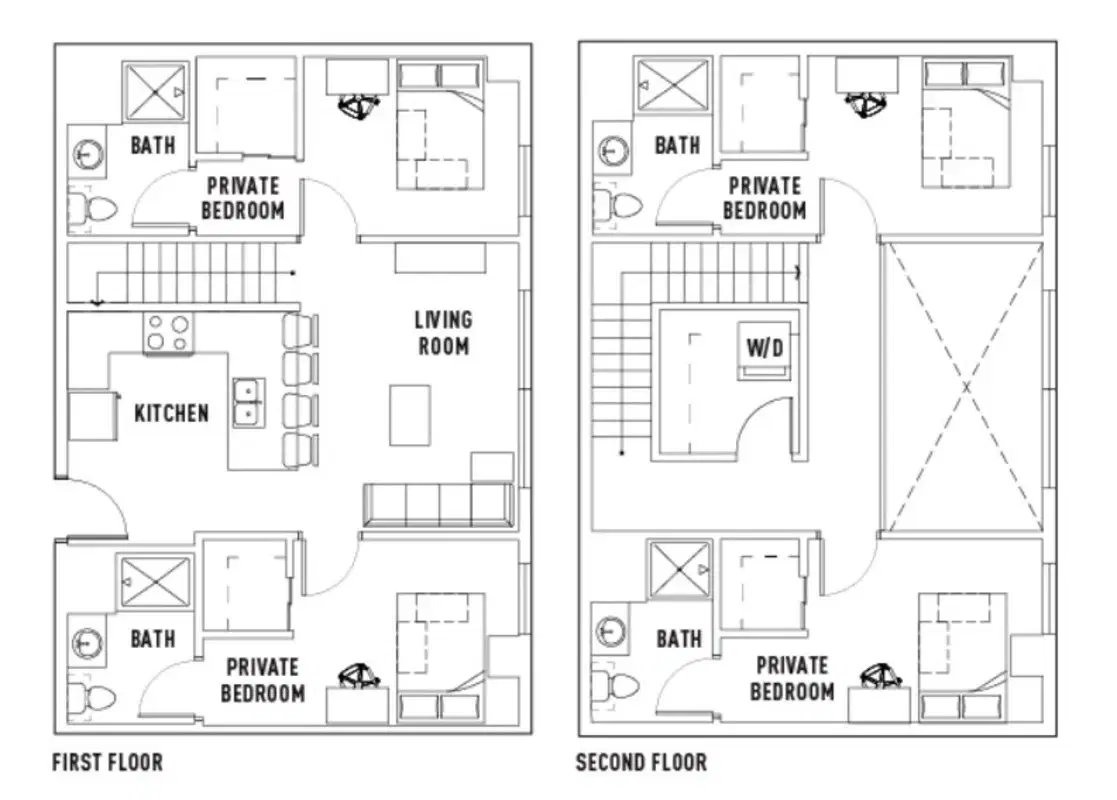 The James, Madison – 4 Bed - 4 Bath Townhome Private