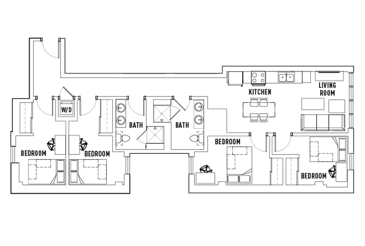 Campus Edge Ann Arbor, Ann Arbor – Room in 4 Bed - 2 Bath C