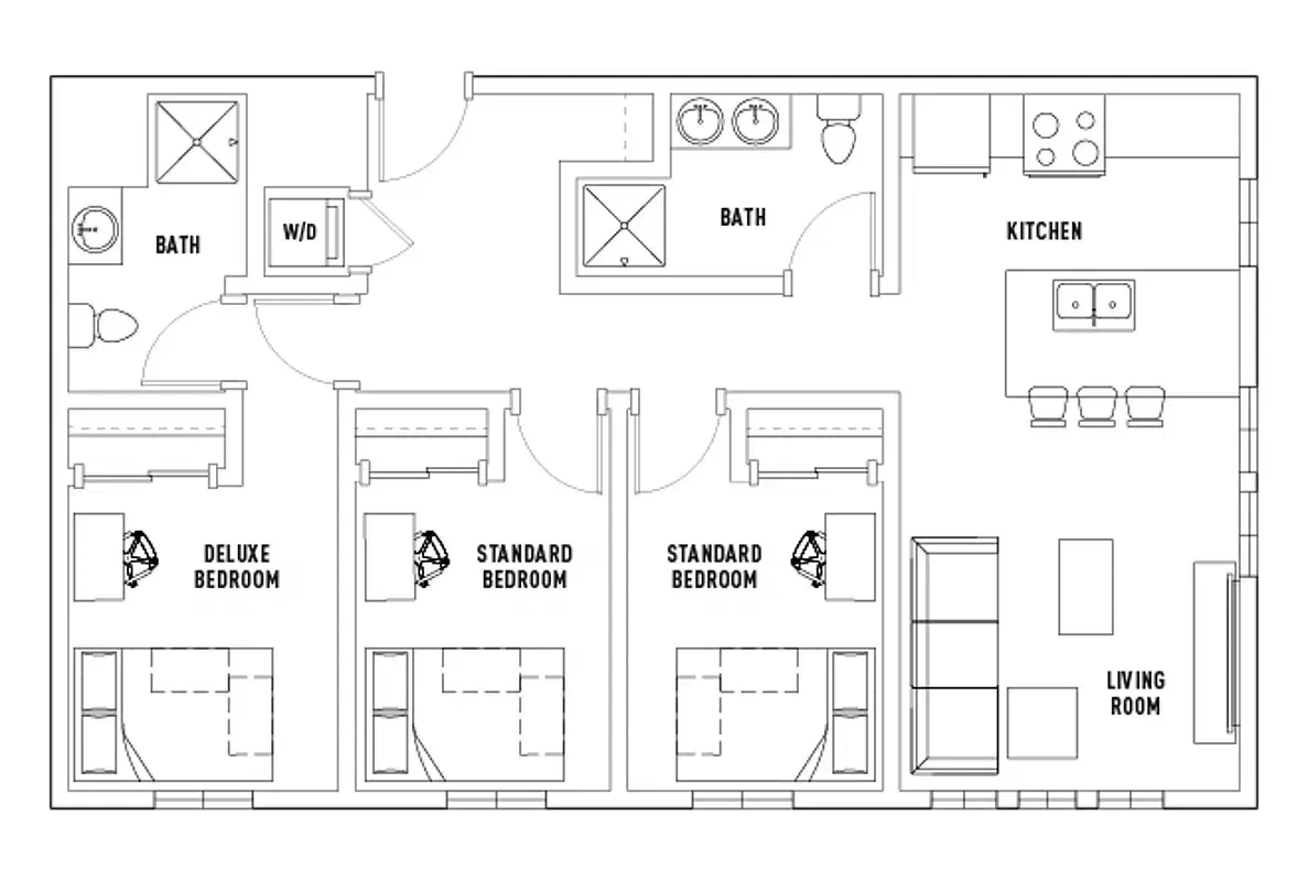The Jack, Flagstaff – Room in 3 Bed - 2 Bath C