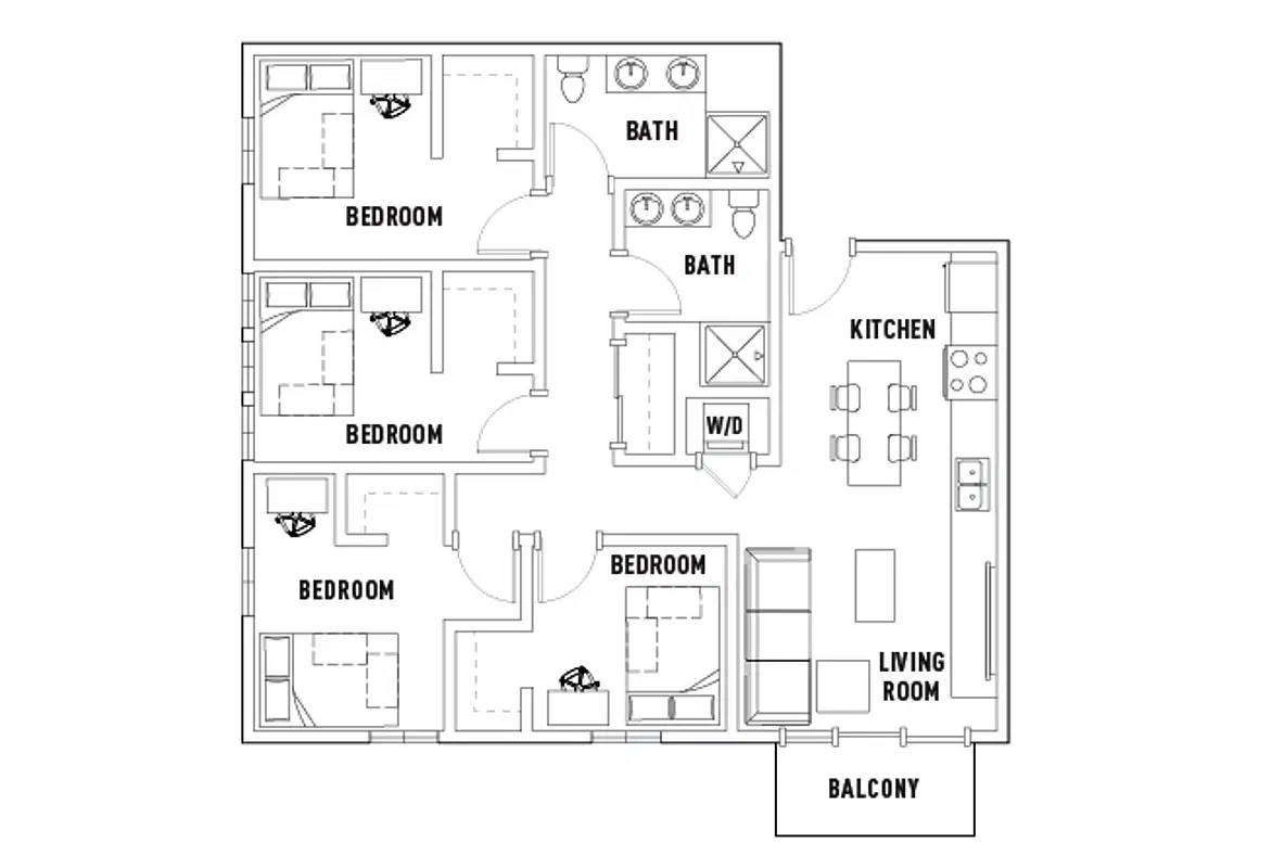 The Jack, Flagstaff – Room in 4 Bed - 2 Bath D