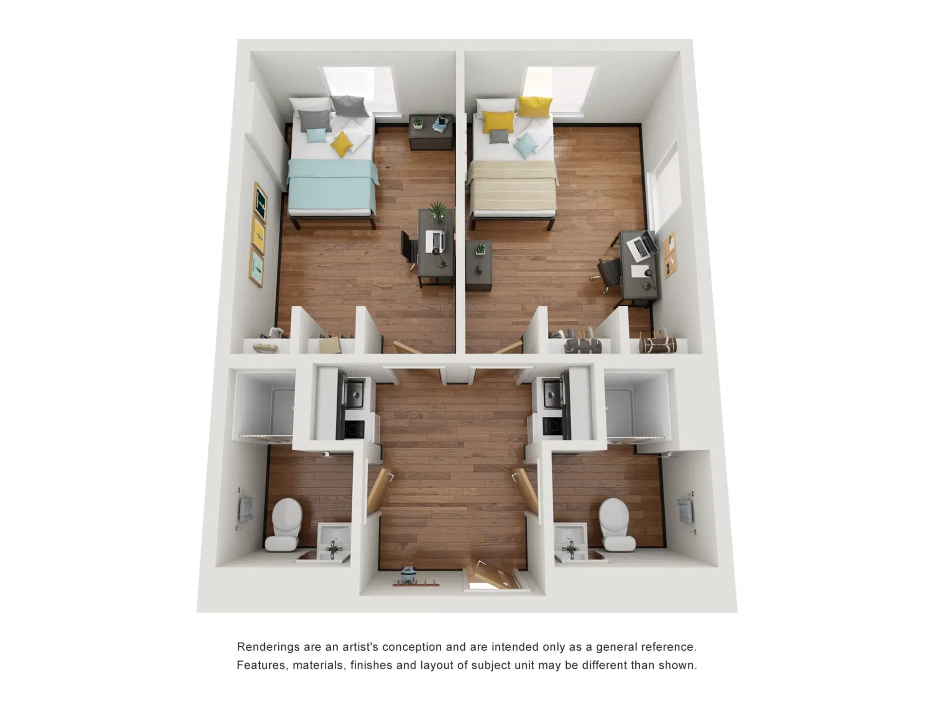 Avery Philly, Philadelphia – Room in 2 Bedroom 2 Bathroom | B2 K2 Suite