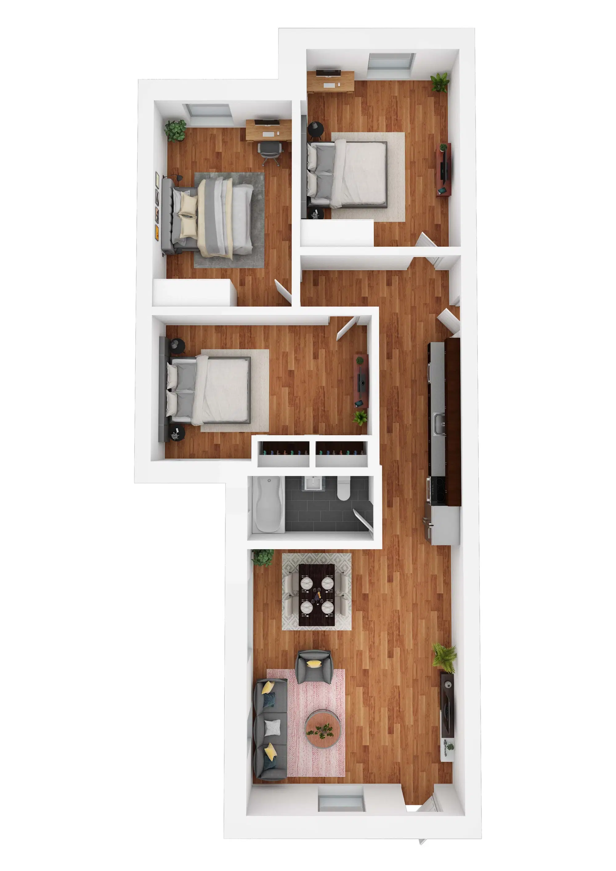 Hamilton Court, Philadelphia – Room in 3 Bedroom 1 Bathroom | 3 BR B2