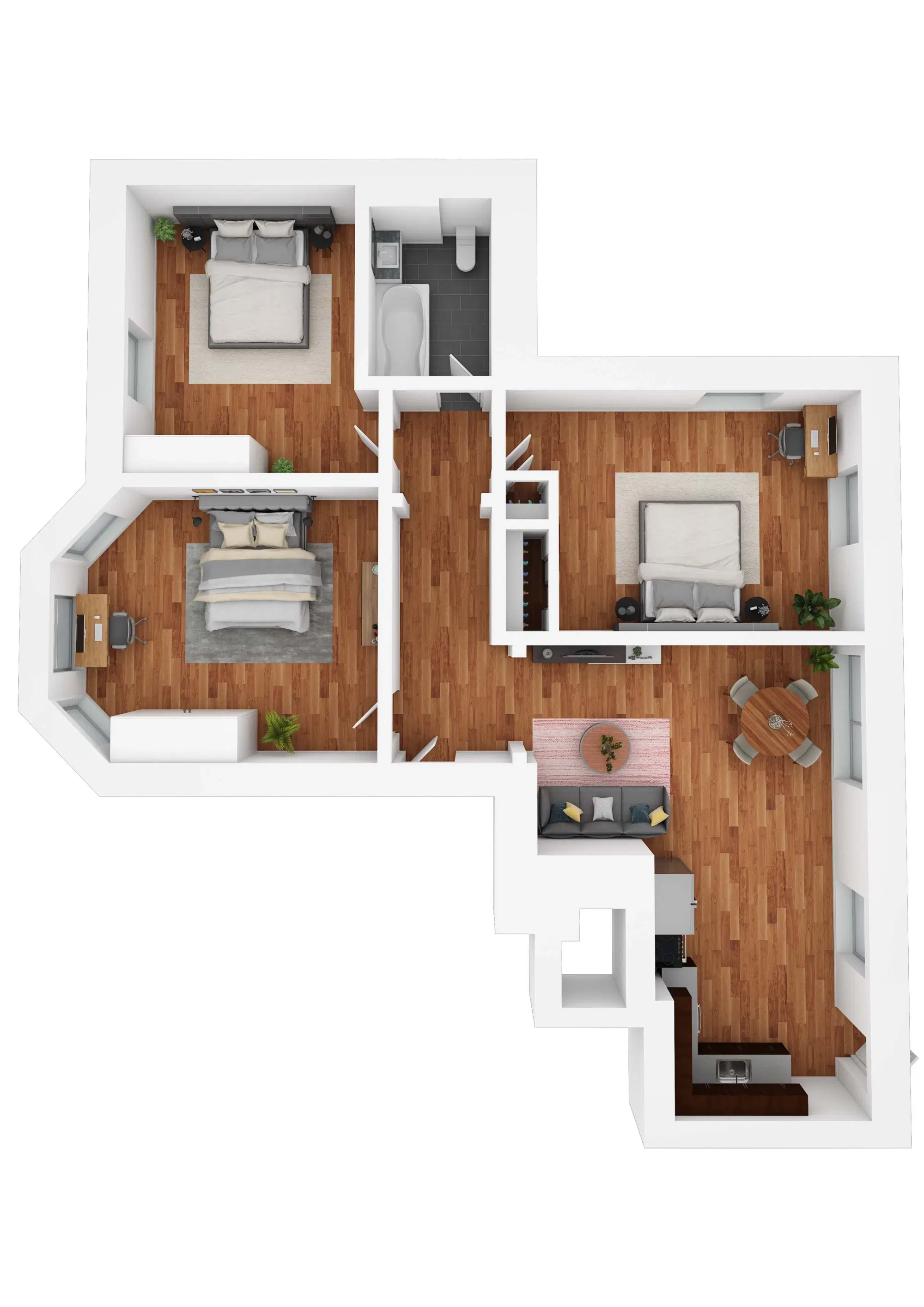 Hamilton Court, Philadelphia – Room in 3 Bedroom 1 Bathroom | 3 BR D