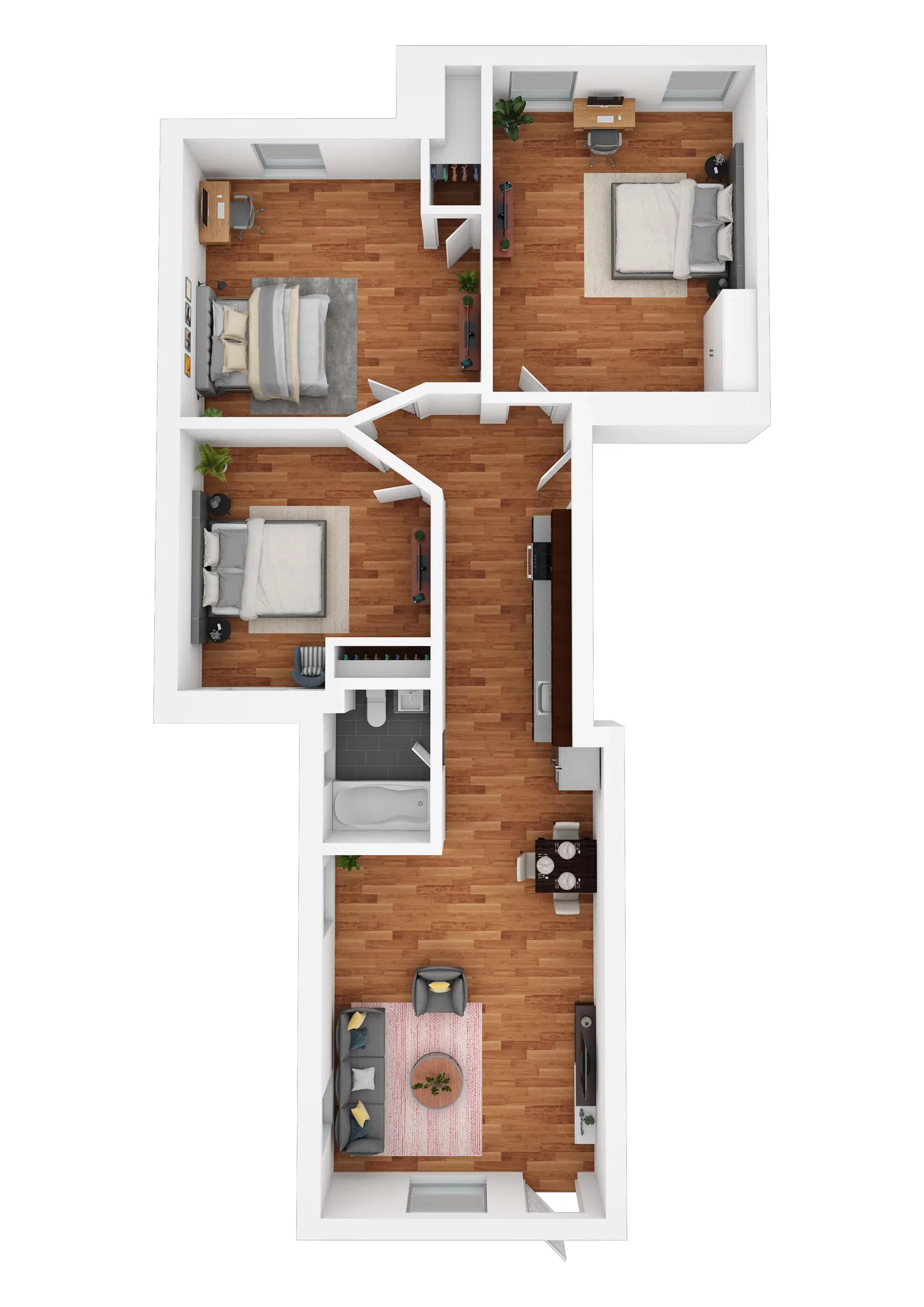 Hamilton Court, Philadelphia – Room in 3 Bedroom 1 Bathroom | 3 BR E1