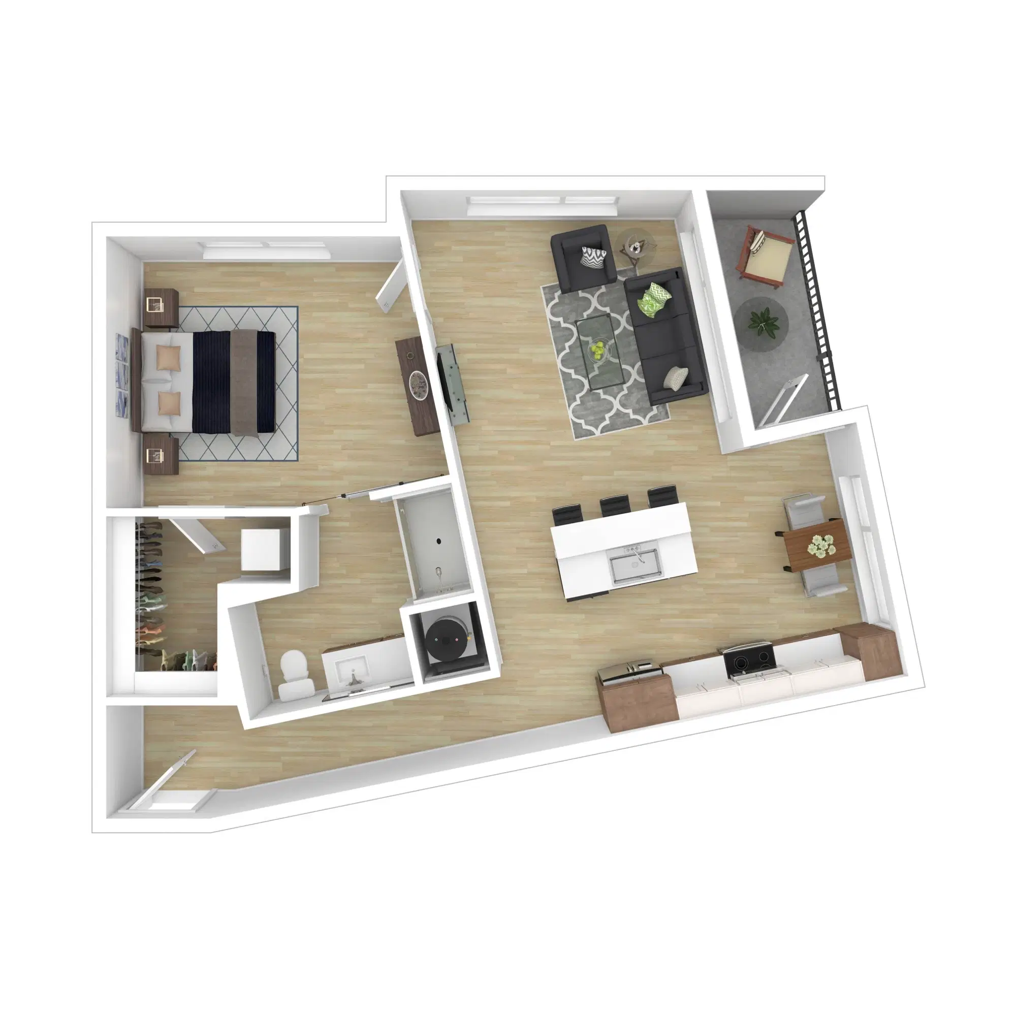 8th And High, Columbus – 1 Bed 1 Bath Premium