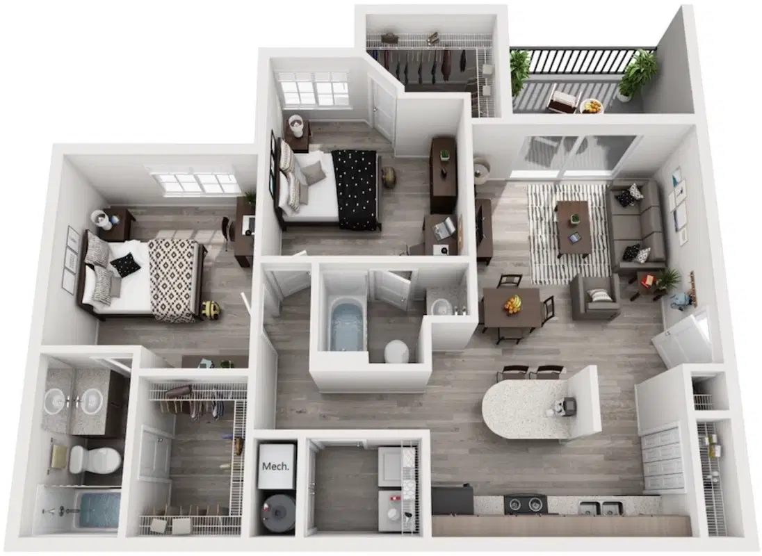 The Outpost, Waco – 2 Bed 2 Bath B2