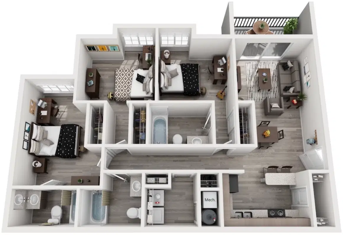 The Outpost, Waco – 3 Bed 3 Bath C1