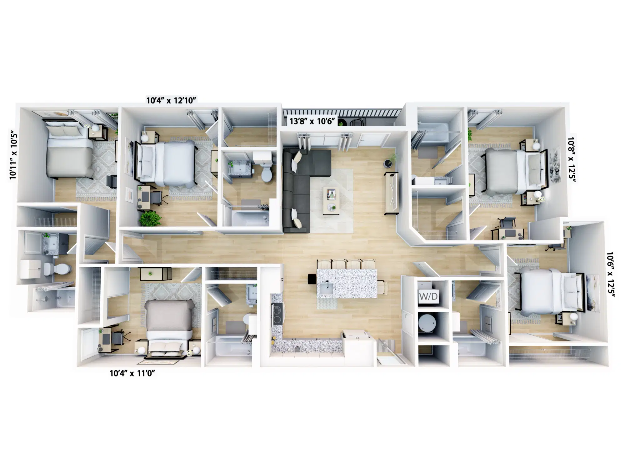 The 9 Central, Florida – Room in 5 Bedroom 5 Bathroom | E1