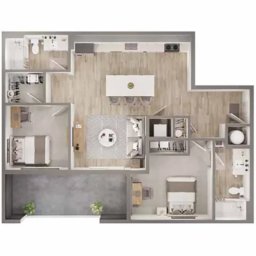 Peer on 7th, Columbus – Room in 2 Bedrom 2 Bathroom | B3