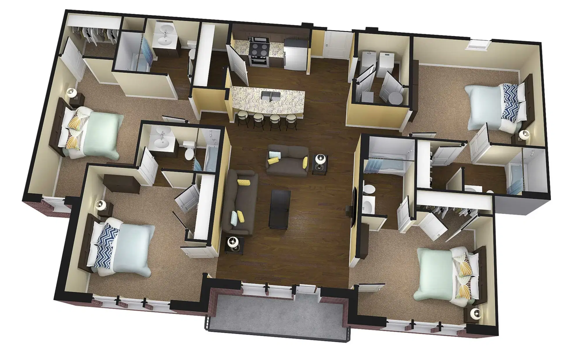Midtown at WKU, Bowling Green – 4 Bed 4 Bath | Bretona I