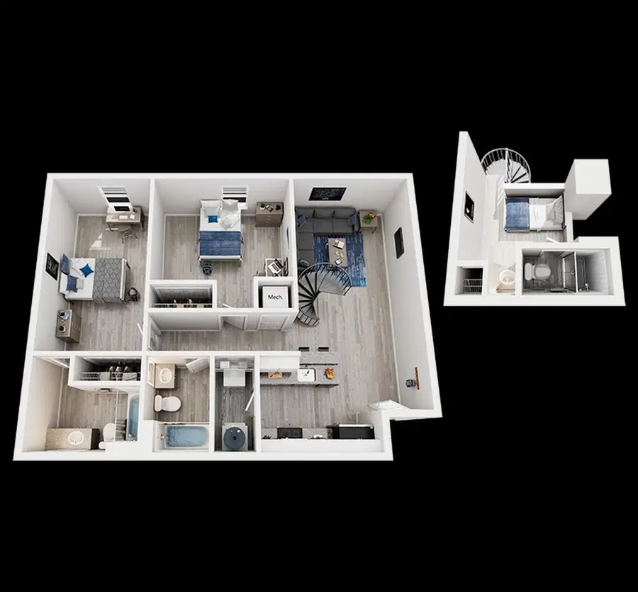 21 Pearl, Austin – Private Room-Loft (2 Bed - 3 Bath)