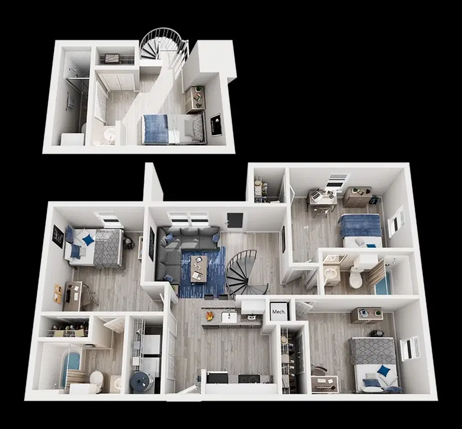 21 Pearl, Austin – Private Room-Loft (3 Bed - 3 Bath)