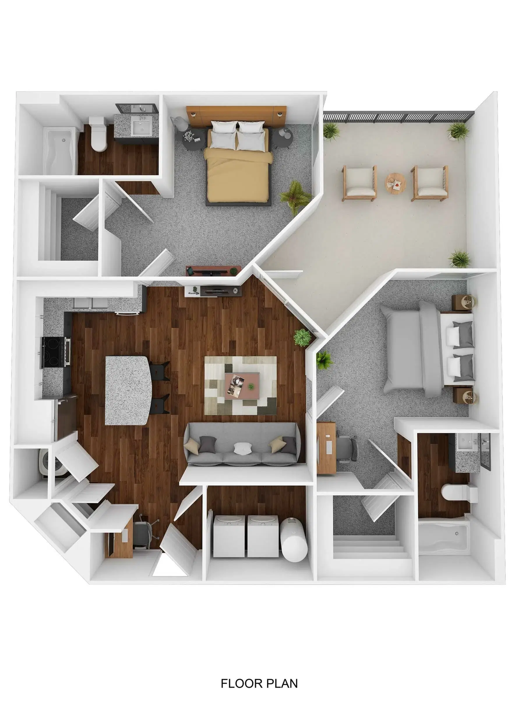 The Drake, Charlotte – Room in 2 Bedroom 2 Bathroom | B3