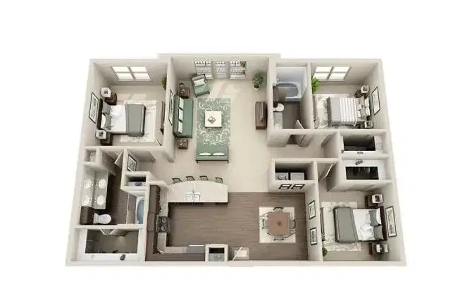 The Atlantic Highland Park, Dallas – 3 Bedrooms 2 Bathrooms