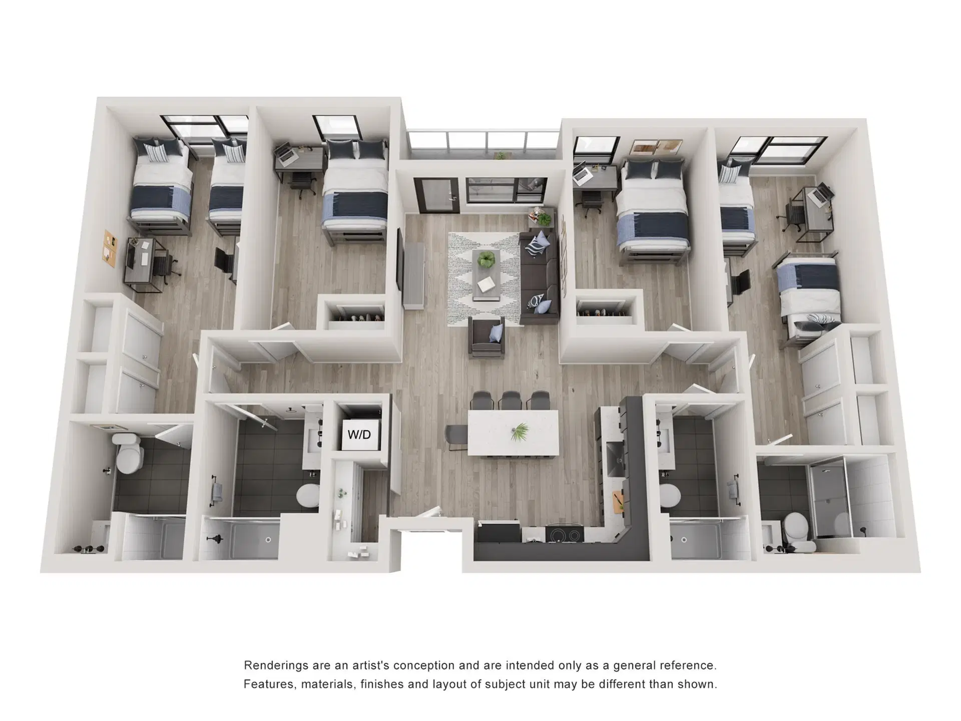 Tessera, Los Angeles – Room in A 4 Bedroom 4 Bathroom | D2x