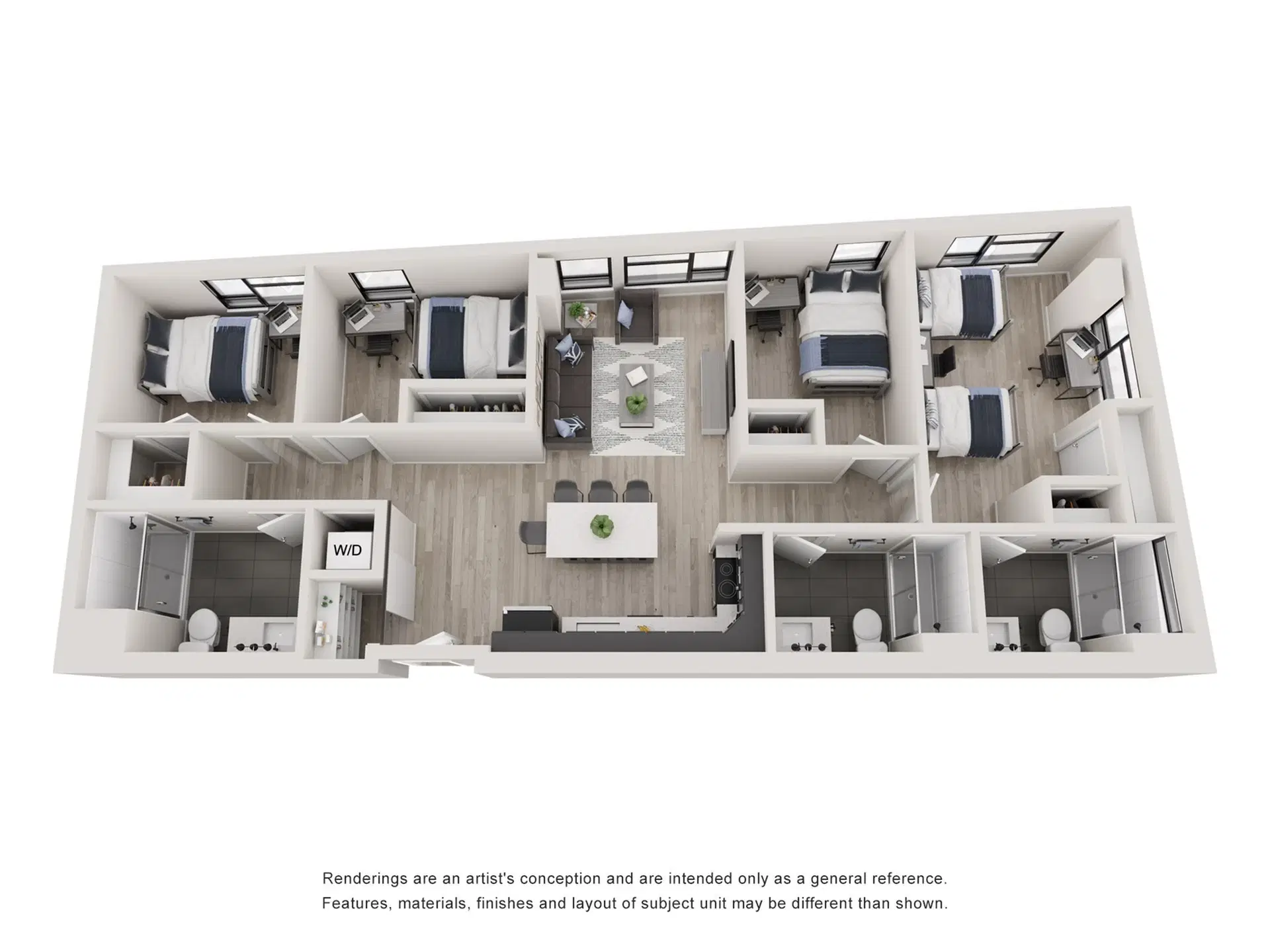 Tessera, Los Angeles – Room in A 4 Bedroom 4 Bathroom | D1x