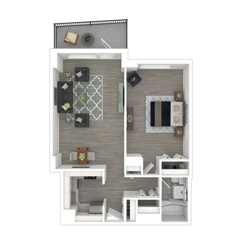J Vue at the LMA, Boston – A1.1R Renovated - 1 Bed 1 Bath