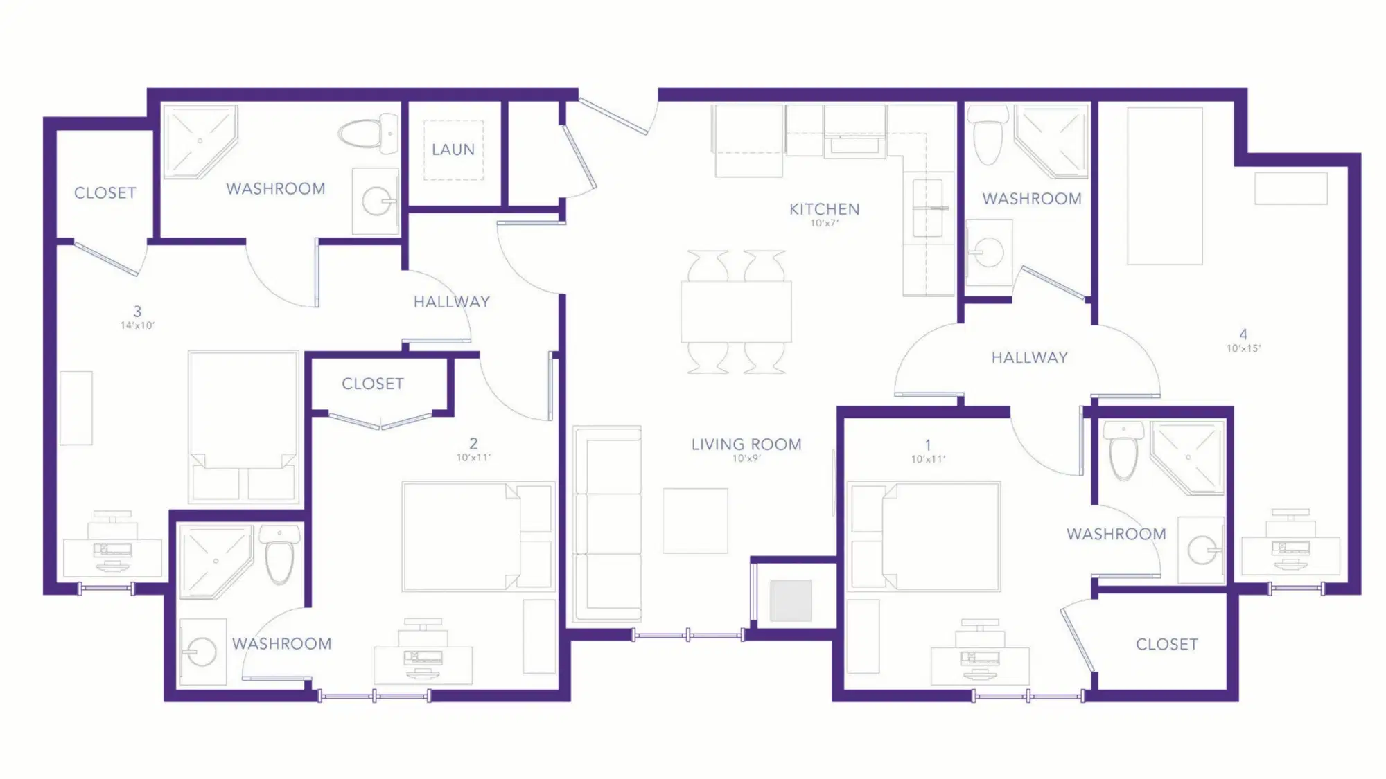 The W, London – 4 Bedrooms 4 Bathrooms Apartment