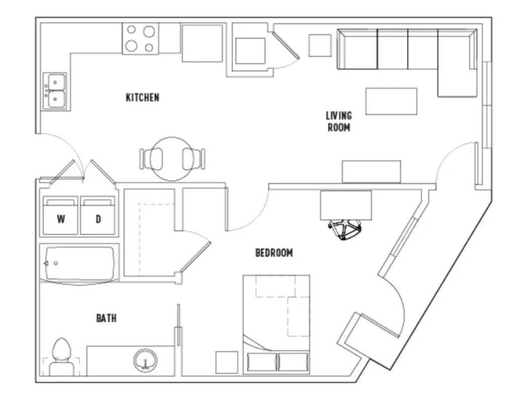U Pointe On Speight, Waco – 1 Bed - 1 Bath