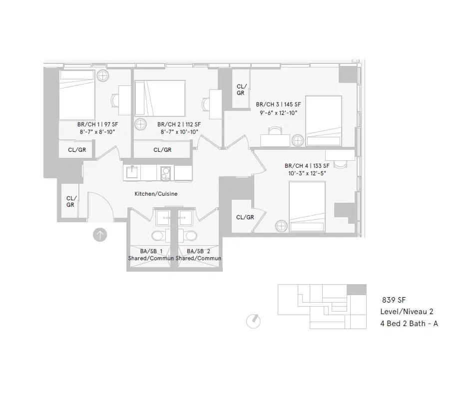 Voda, Ottawa – 4 Bedroom 2 Bathroom