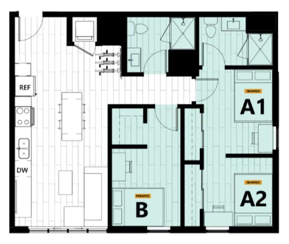 Hub On Campus Gainesville University, Gainesville – 3 Bed 2 Bath