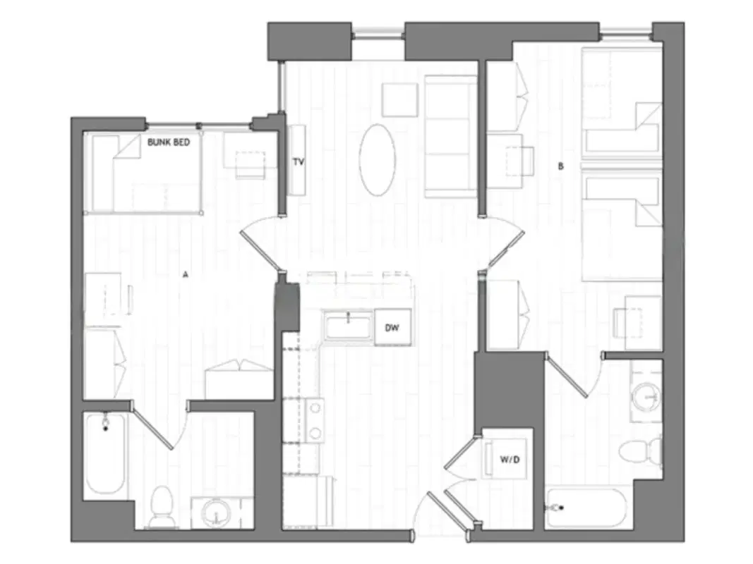 Identity Logan Park, Berkeley – Room in 2 Bedroom 2 Bathroom | Select 11