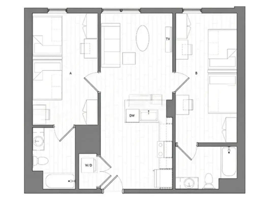 Identity Logan Park, Berkeley – Room in 2 Bedroom 2 Bathroom | Clubhouse 07