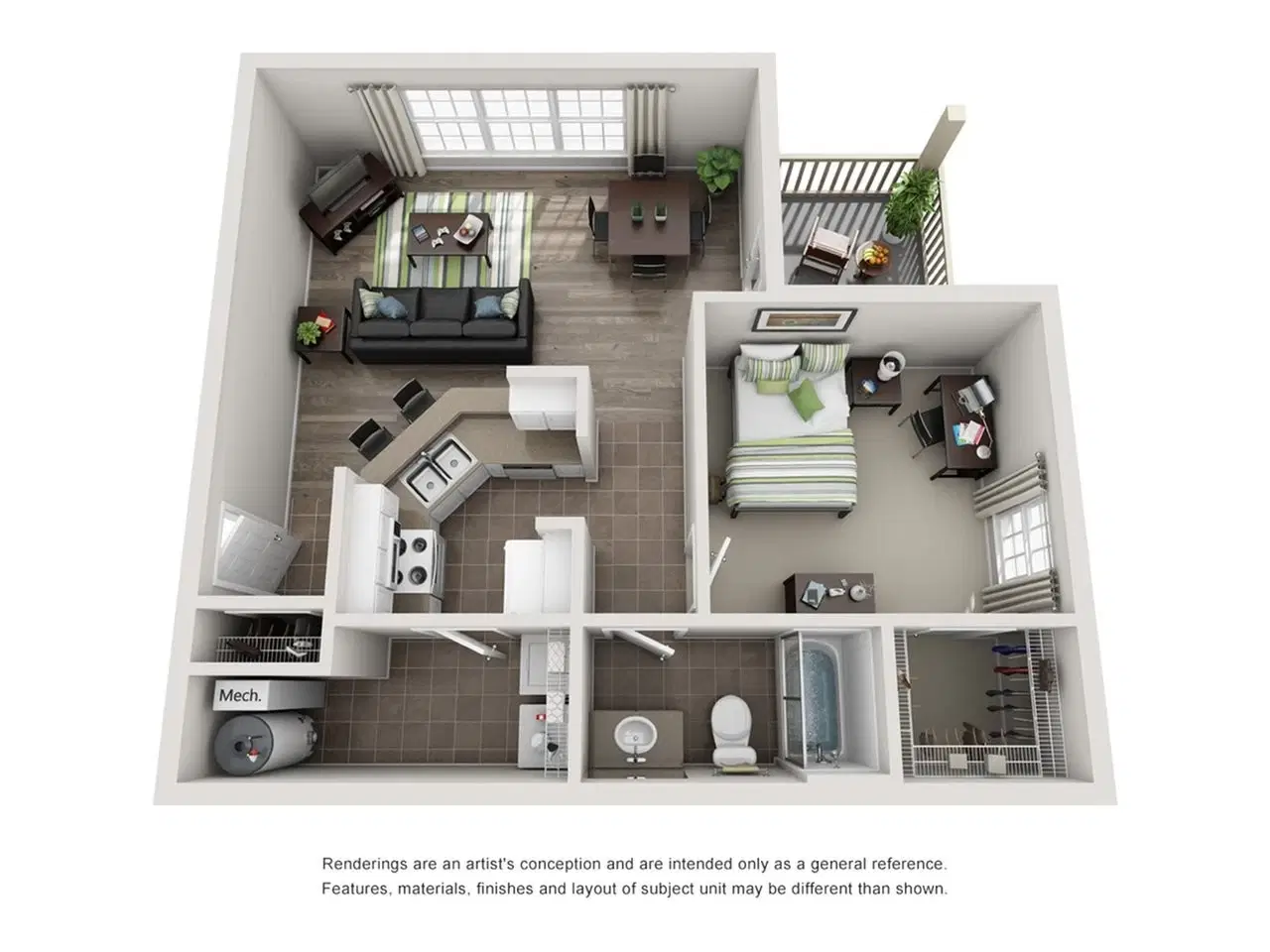 The Grindstone, Columbia – 1 Bedroom / 1 Bathroom