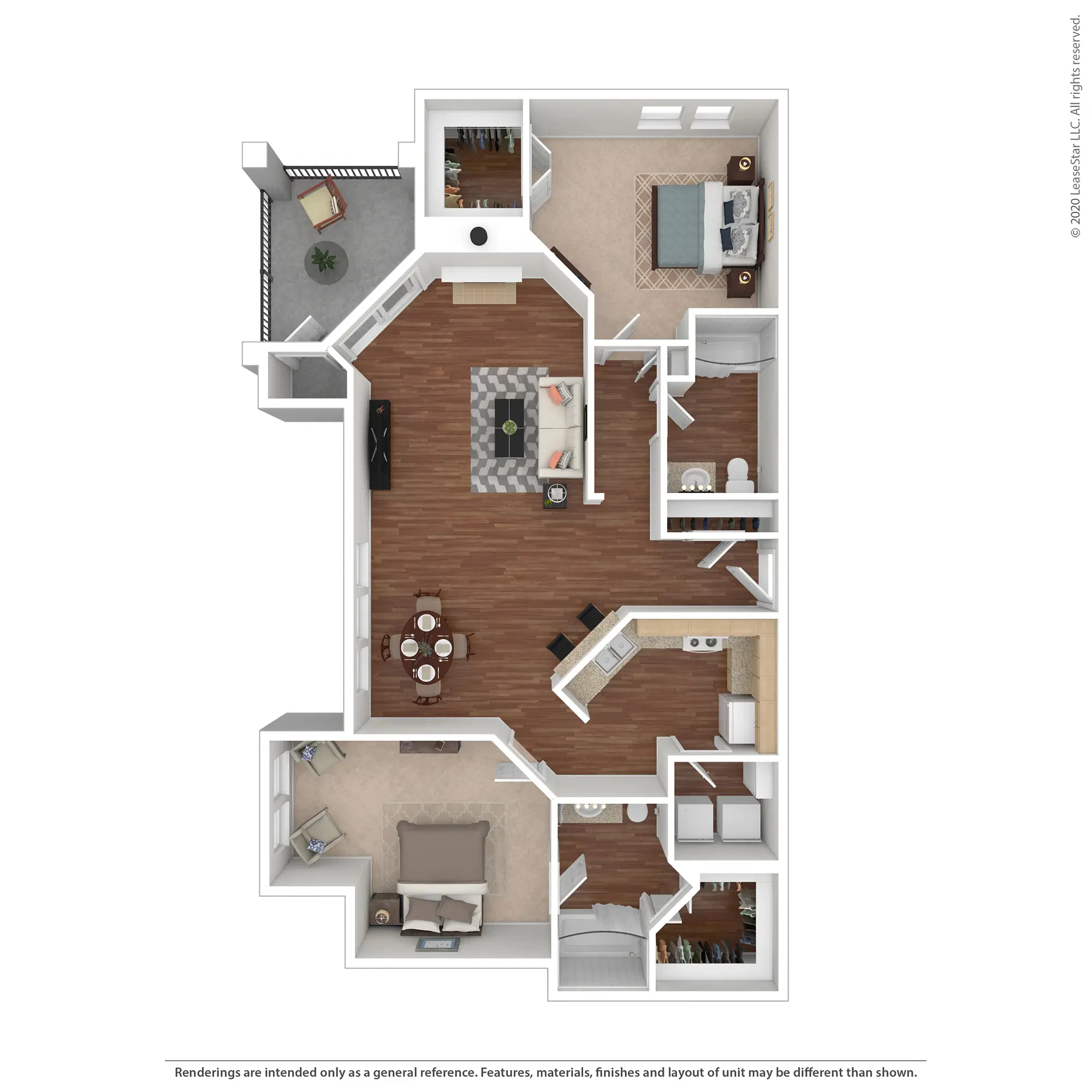 Rancho Palisades, Dallas – 2 Beds 2 Baths