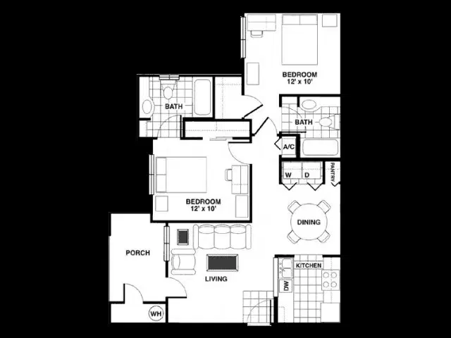 The London, College Station – 2 Bedroom 2 Bathroom