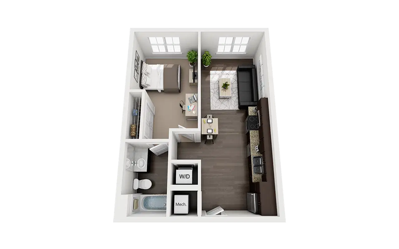 The Eastern On 10th, Greenville – Private Room - A2 (1 Bed 1 Bath)