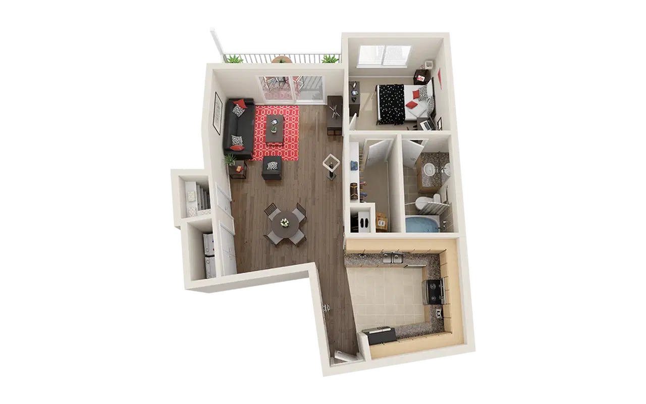 The Venue On Guadalupe, Austin – Private Room - A3 (1 Bed - 1 Bath)