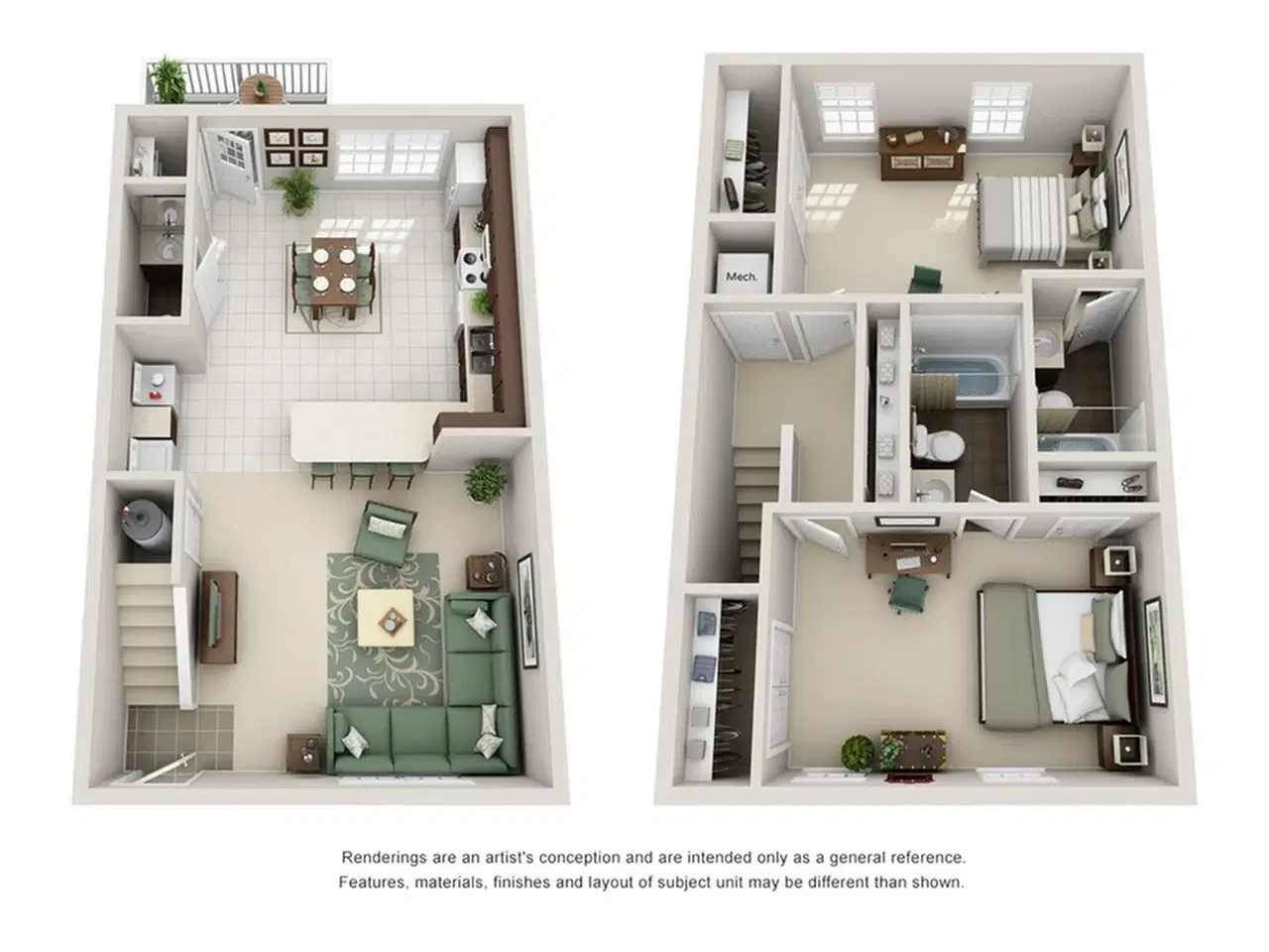 Copper Beech, Ames – 2 Bedroom 2.5 Bathroom