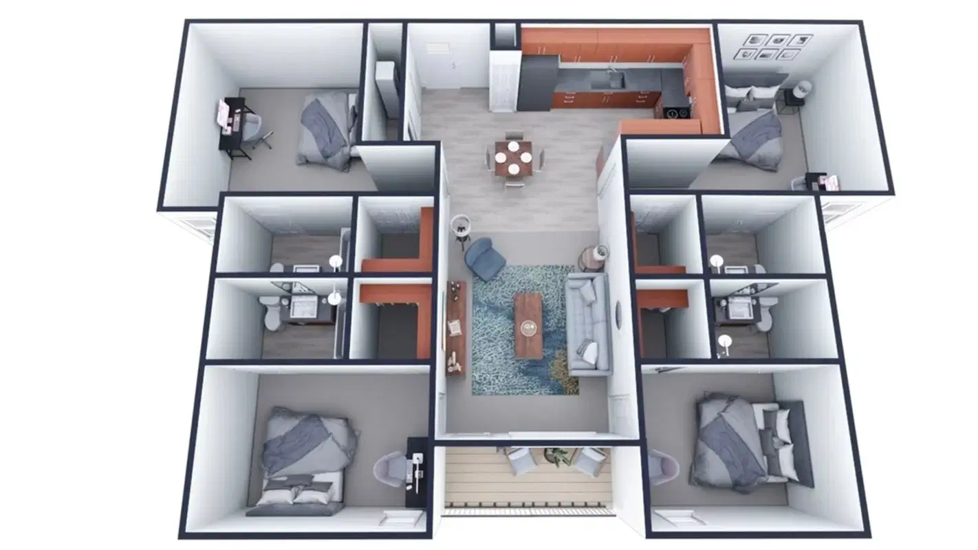 Arc225, Baton Rouge – 4 Bedroom 4 Bathroom