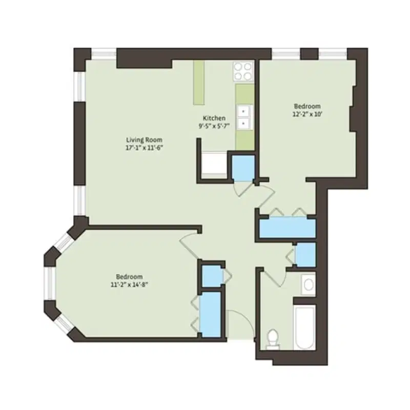 Cornell Terrace, Chicago – 2 Bed 1 Bath