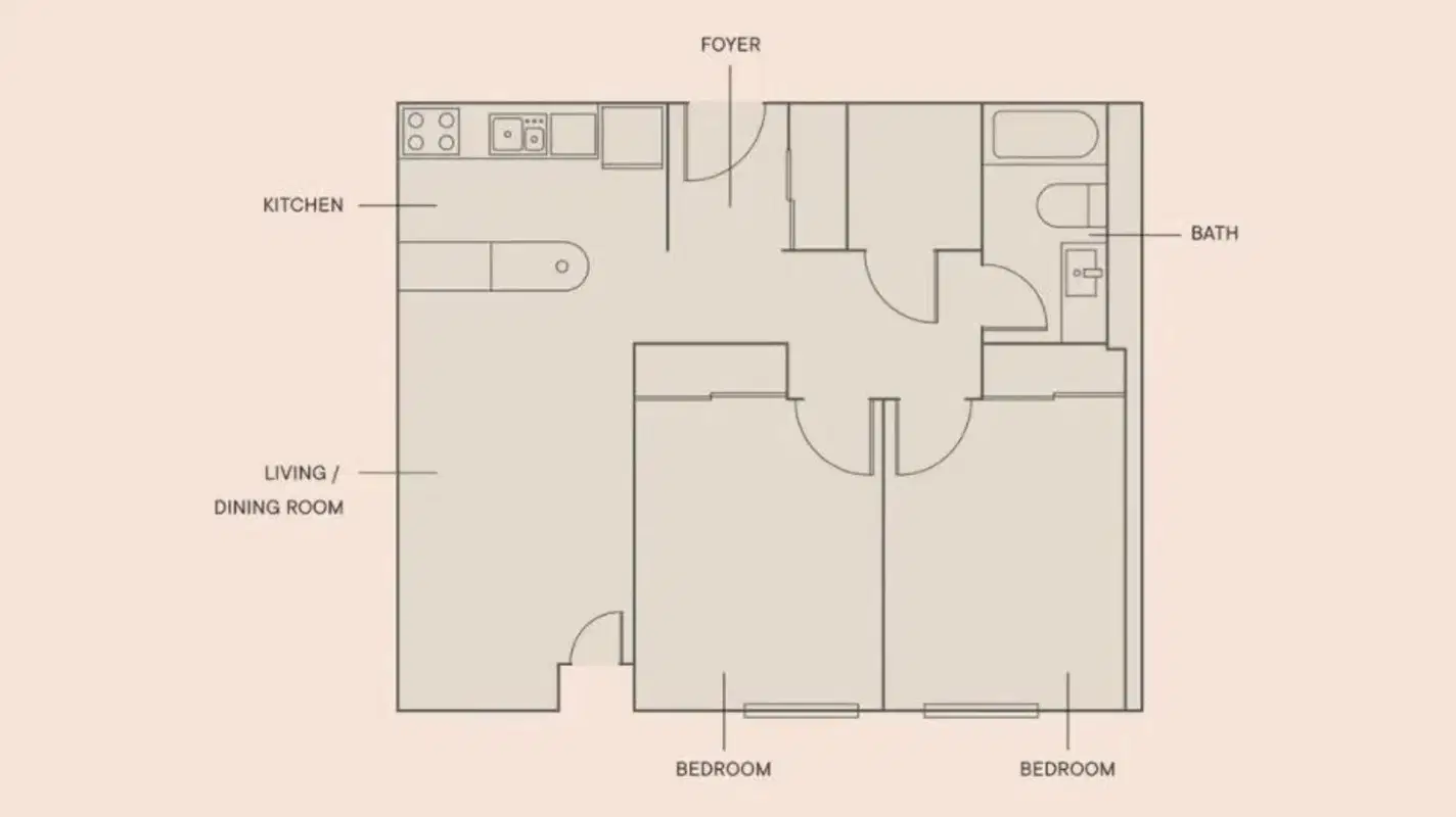 17Hundred, Oshawa – 2 Bedroom 1 Bathroom