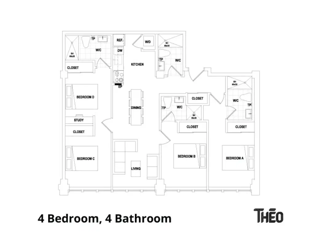 Theo, Ottawa – 4 Bedroom 4 Bathroom