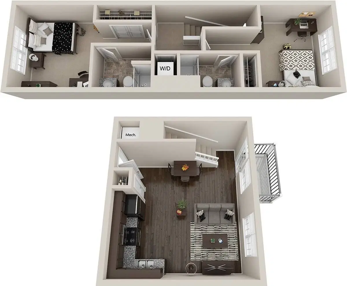 The Wyatt, Lexington – Room in 2 Bedroom 2 Bathroom