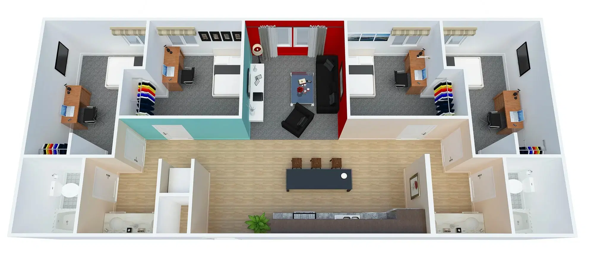 The 50/50, Lincoln – 4 Bedroom 2 Bathroom