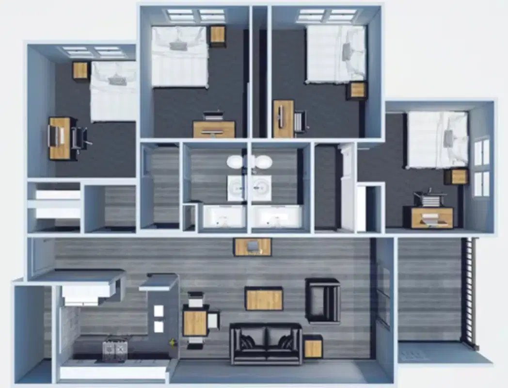 The Harrison, Harrisonburg – Room in 4 Bedroom 2 Bathroom | 4 bedroom Classic